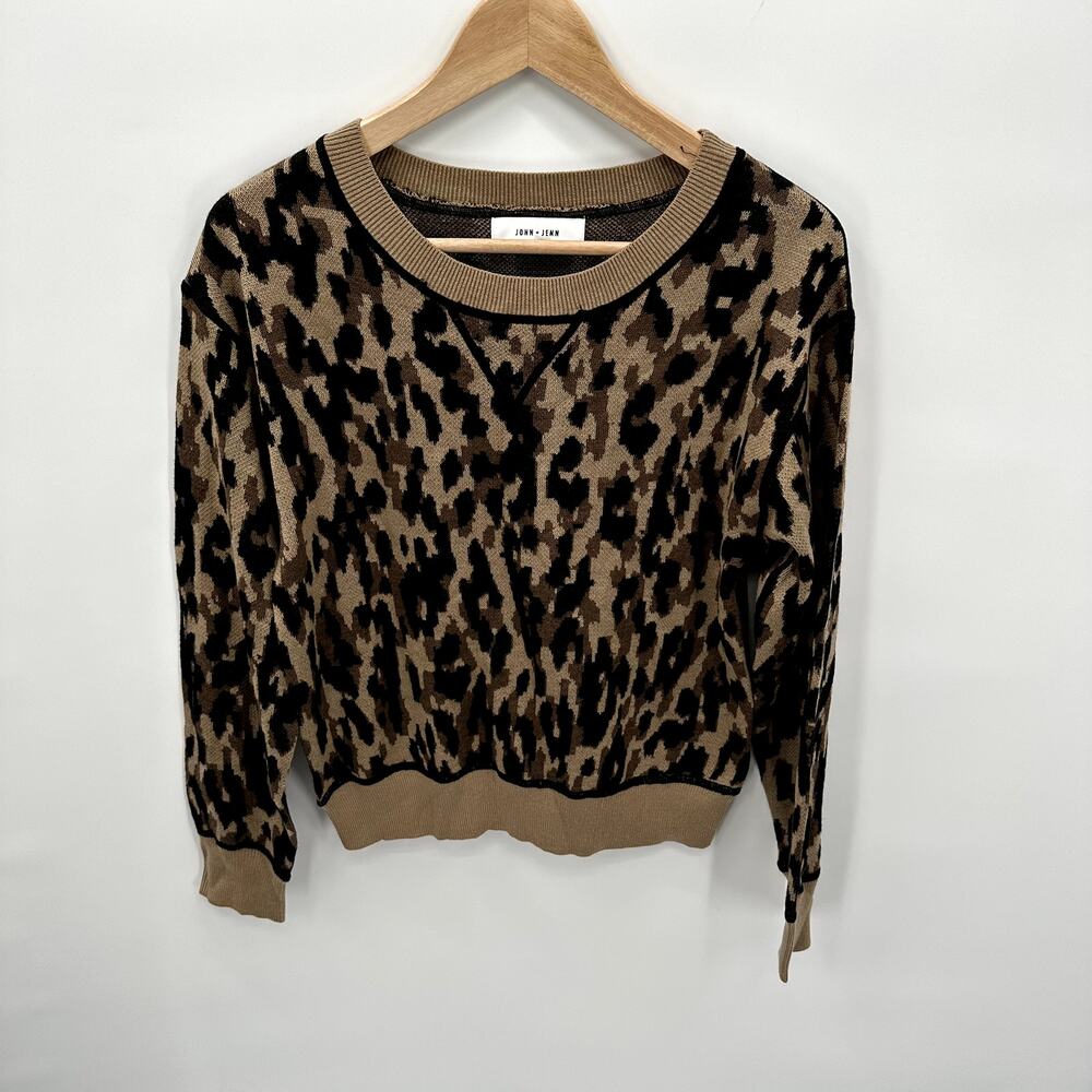 JOHN & JENN Evereve Wes Camo Pullover Sweater // XS - Picture 5 of 11